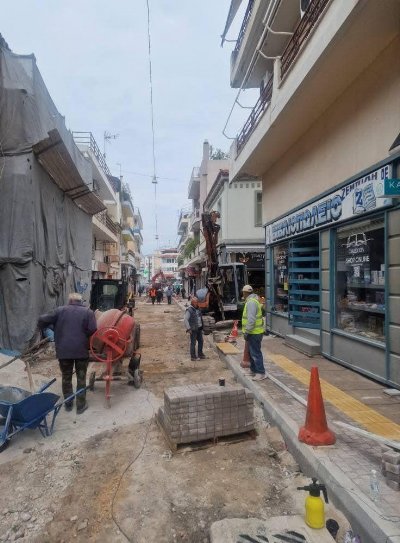 Σε εξέλιξη η αναβάθμιση της οδού Κριεζώτου στη Χαλκίδα