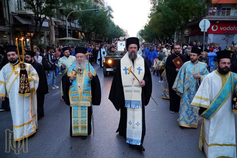 Η Θεσσαλονίκη υποδέχτηκε με λαμπρότητα την Παναγία «Φανερωμένη» από τη Νέα Αρτάκη